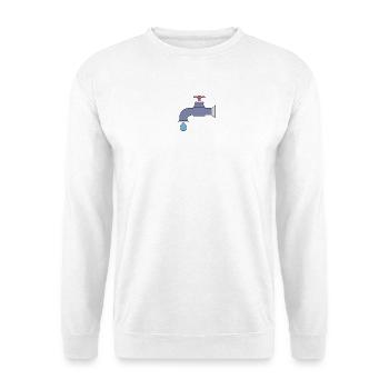 Chute du robinet de pixels - Sweat-shirt Unisexe - blanc - Devant