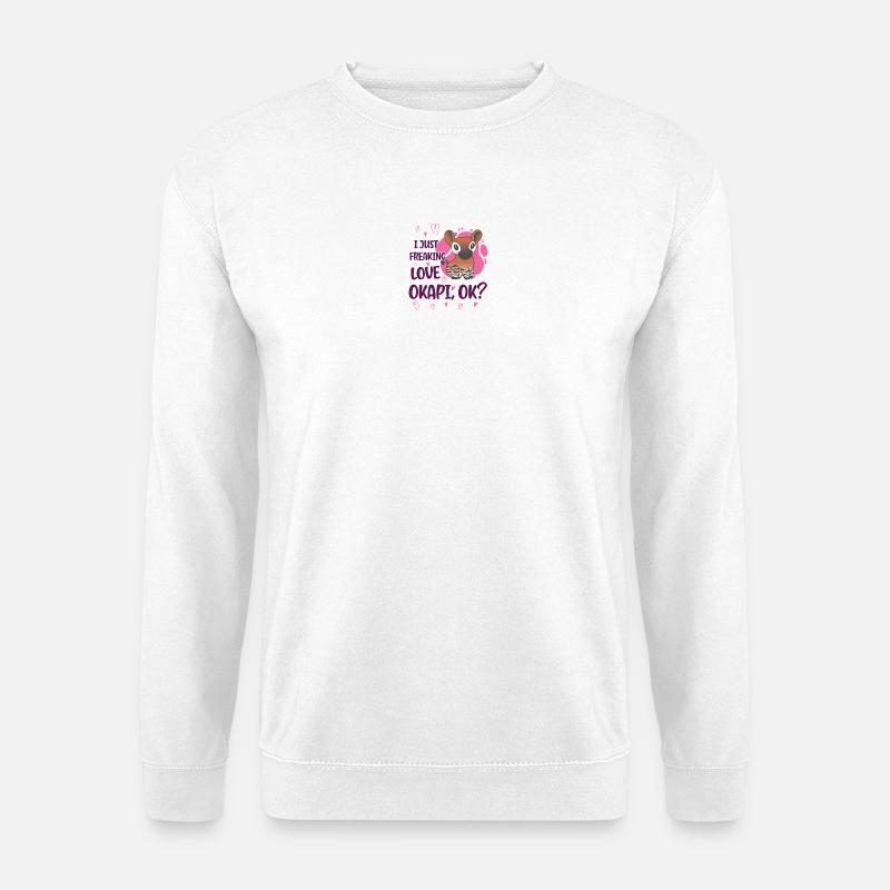 Ich liebe Okapi - Unisex Pullover - Weiß