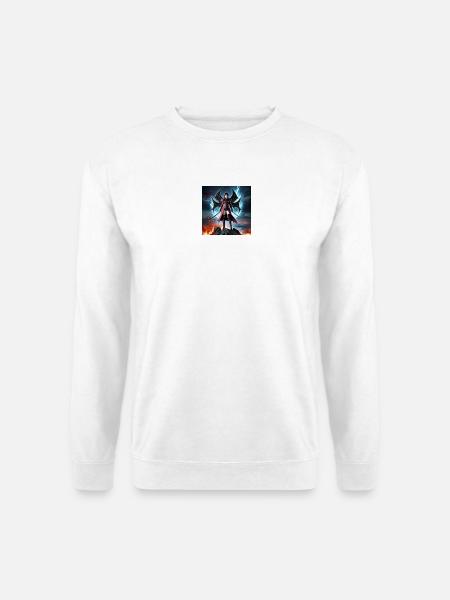 Roter Flügelkriegerin - Unisex Pullover - Weiß