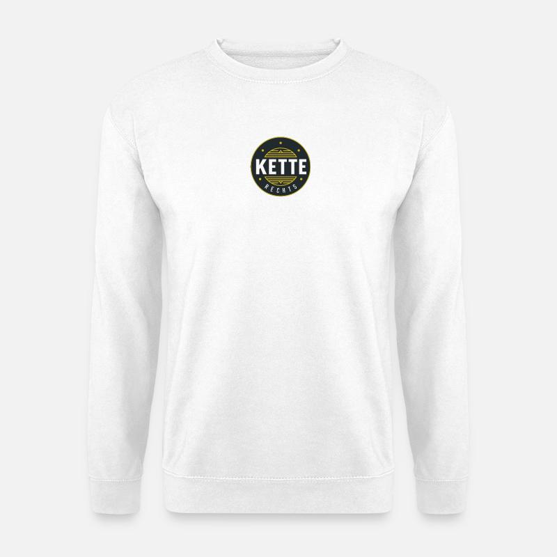 KETTE Rechtes Logo Design - Unisex Pullover - Weiß