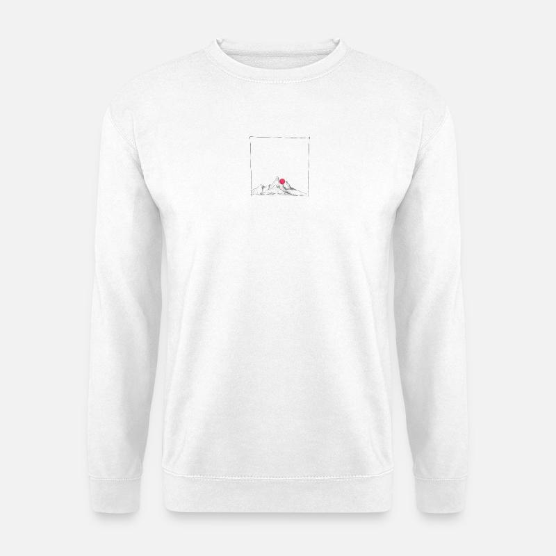 Blütenblatt-Kugel Minimal - Unisex Pullover - Weiß