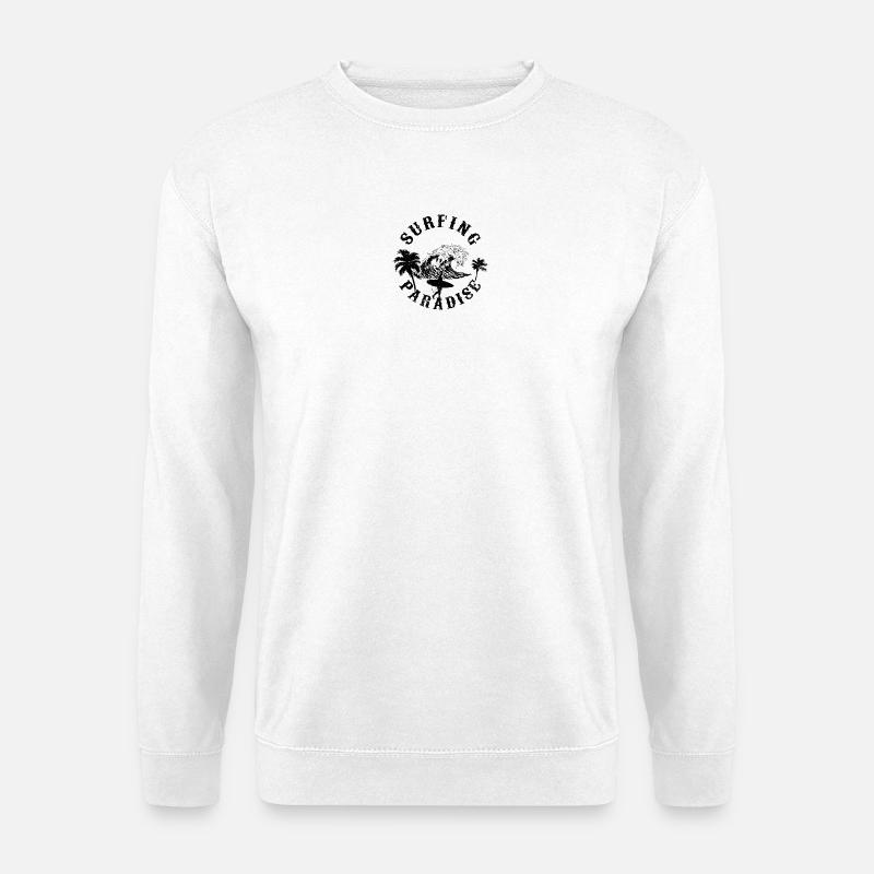 Nachtaktive Wolfssilhouette - Unisex Pullover - Weiß