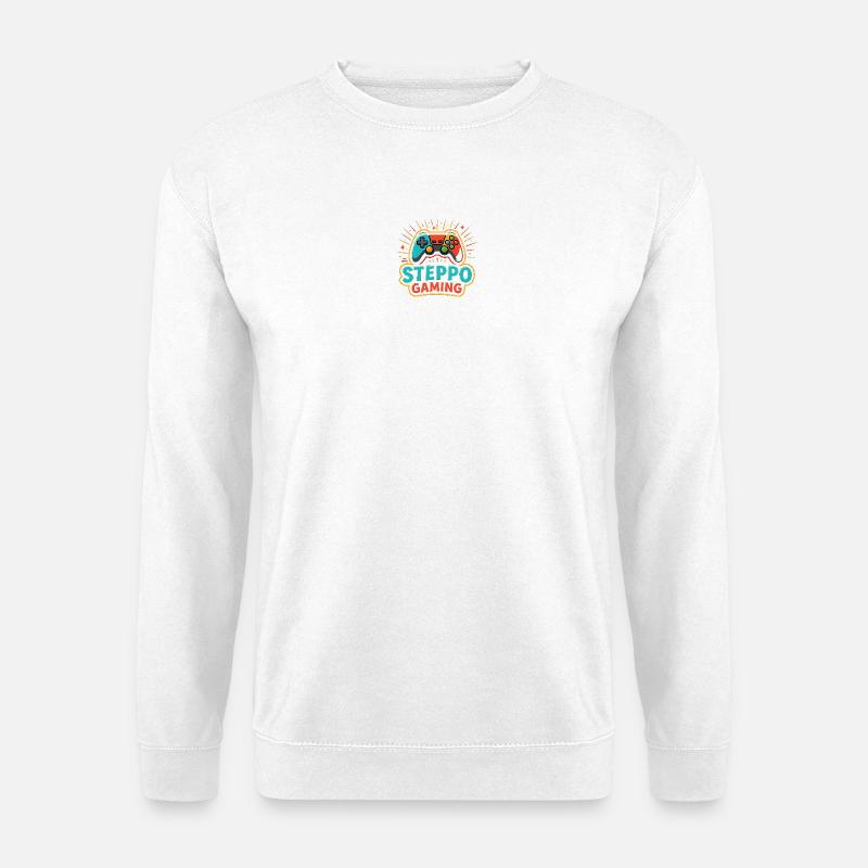 Steppo Gaming Controller Logo - Unisex Pullover - Weiß