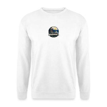 Nordwärts Schweden See Freiheit - Unisex Pullover - Weiß - Vorne - Alina (178cm) & Michal (187cm)