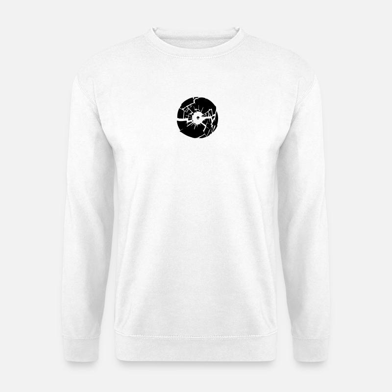 broken vinyl - Unisex Pullover - Weiß