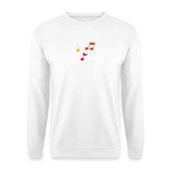 Partitions – 3 couleurs - Sweat-shirt Unisexe - blanc - Devant