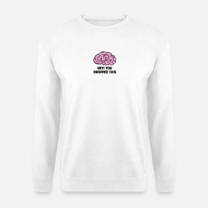 Bubblegum Gehirn Skizze - Unisex Pullover - Weiß