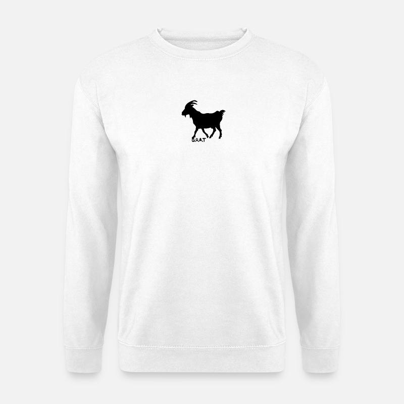 G.O.A.T. schwarz - Unisex Pullover - Weiß