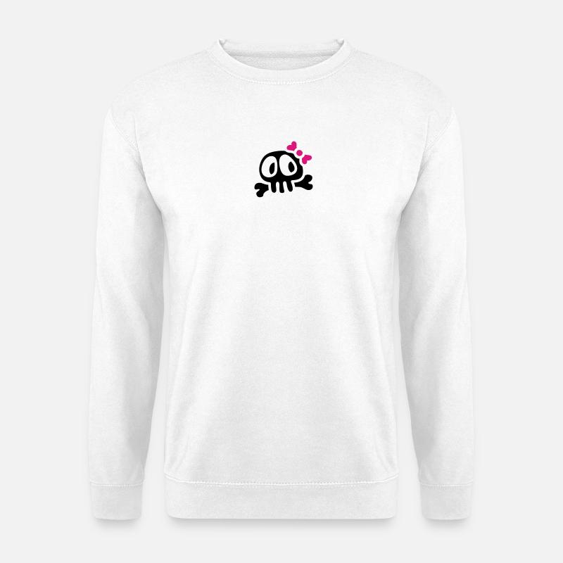 lady skull - Unisex Pullover - Weiß