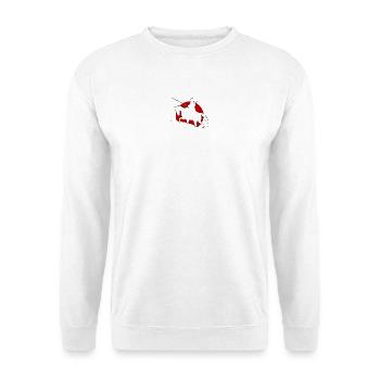 Cavalry / Kavallerie rote Sonne - Unisex Pullover - Weiß - Vorne - Alina (178cm) & Michal (187cm)