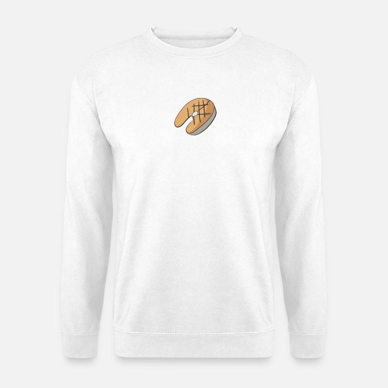 Lachs - Unisex Pullover - Weiß
