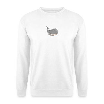 Wal - Unisex Pullover - Weiß - Vorne
