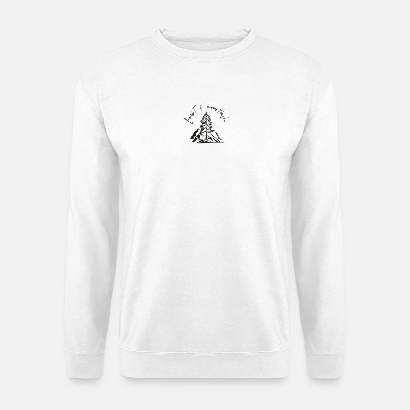 Forest Mountain - Unisex Pullover - Weiß