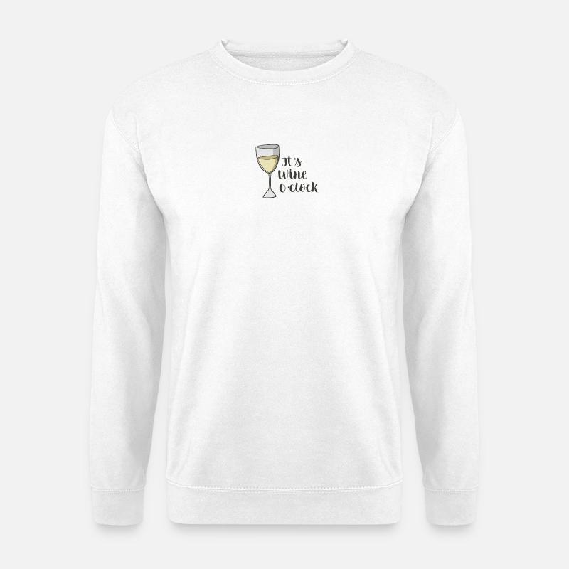 wine - Unisex Sweatshirt - white