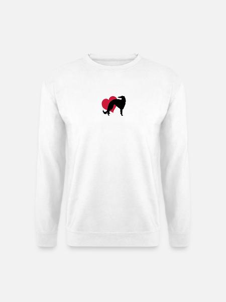 Borzoi my love - Unisex Sweatshirt - white