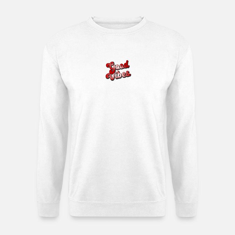 Good Vibes Optik Style - Unisex Pullover - Weiß