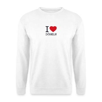 I LOVE DÖBELN - Unisex Pullover - Weiß - Vorne