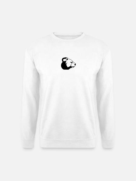 KettleBear schwarz - Unisex Pullover - Weiß