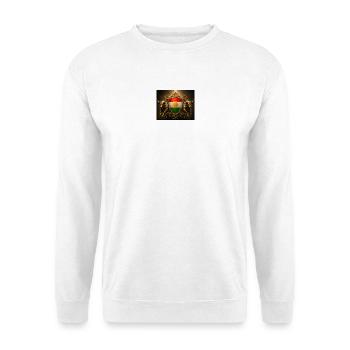 Kurdistan-Schildemblem mit Stieren - Unisex Pullover - Weiß - Vorne - Alina (178cm) & Michal (187cm)