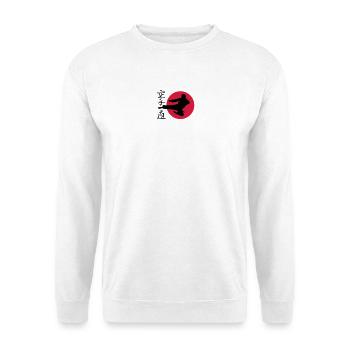 Karate Yokotobigeri - Unisex Pullover - Weiß - Vorne