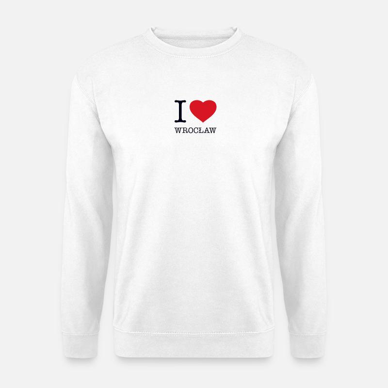 I LOVE WROCLAW - Unisex Pullover - Weiß