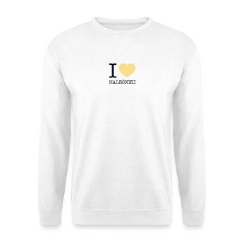 I LOVE NALESNIKI Polen Eierkuchen Crepe - Unisex Pullover - Weiß - Vorne