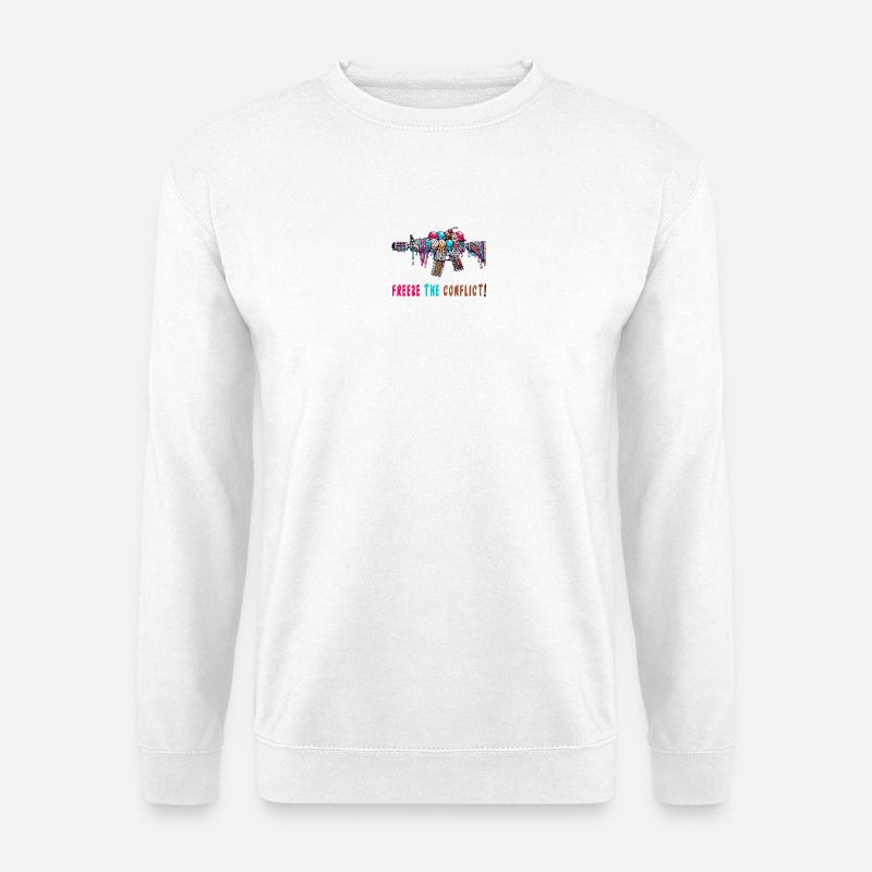 Konflikt eingefrieren Eiscreme - Unisex Pullover - Weiß