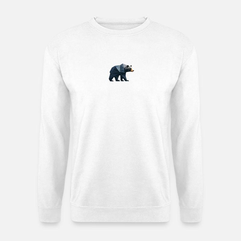 Schwarzbär Geo - Unisex Pullover - Weiß
