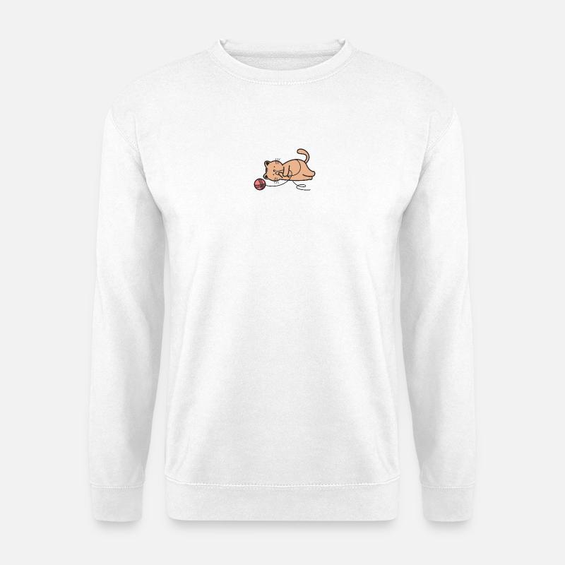 Katze Katzen - Unisex Pullover - Weiß