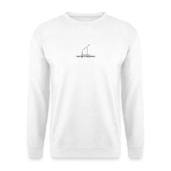 Average Is Expensive – Business Mindset - Unisex Sweatshirt - white - Front