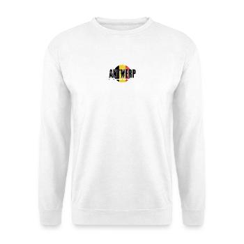 We Emblem Split Gelb Rot - Unisex Pullover - Weiß - Vorne