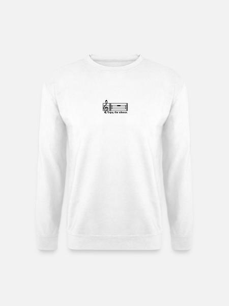 Enjoy the silence - Unisex Pullover - Weiß