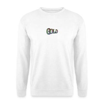 GOLD - with the colours of the rainbow - Unisex Sweatshirt - white - Front
