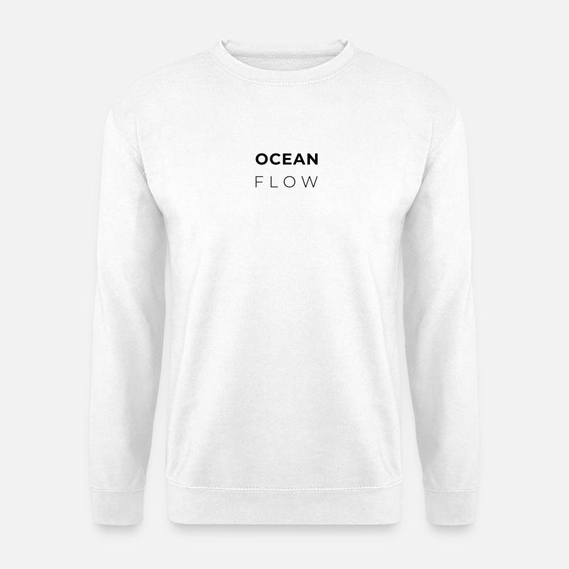 OCEAN FLOW – Minimalistisches Atlantikdesign - Unisex Pullover - Weiß