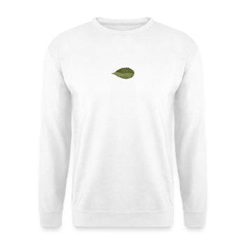 Leaf Structure Olive Green Pattern - Unisex Sweatshirt - white - Front