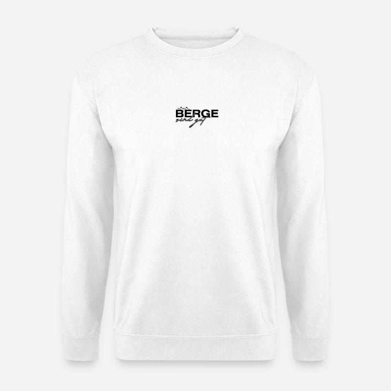Berge sind gut  - Unisex Pullover - Weiß