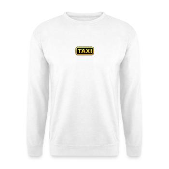 Taxi Schild - Unisex Pullover - Weiß - Vorne