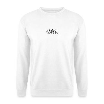 Bride T-Shirt Wedding Gold Calligraphy Gift - Unisex Sweatshirt - white - Front