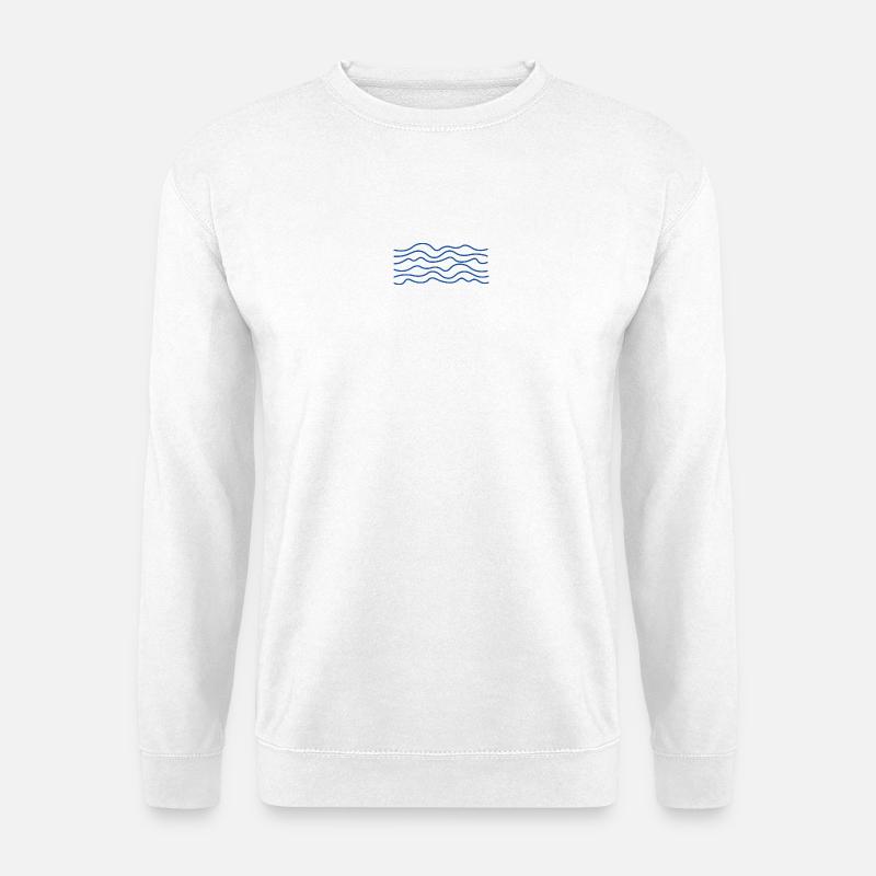Blue Wave - Unisex Sweatshirt - white