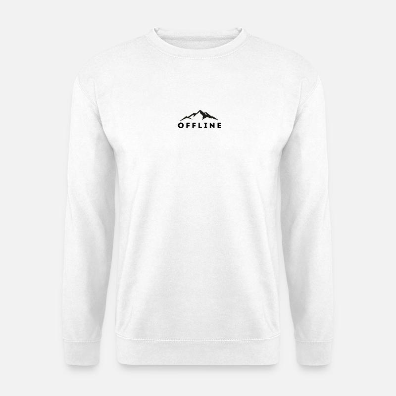 OFFLINE BERGE - Unisex Pullover - Weiß