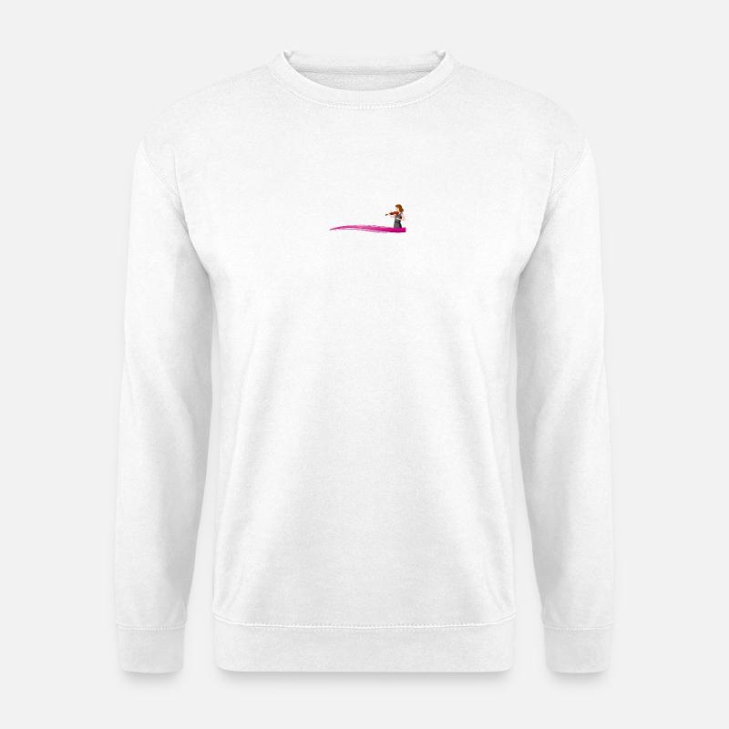 Violinistin on a wave - Unisex Pullover - Weiß