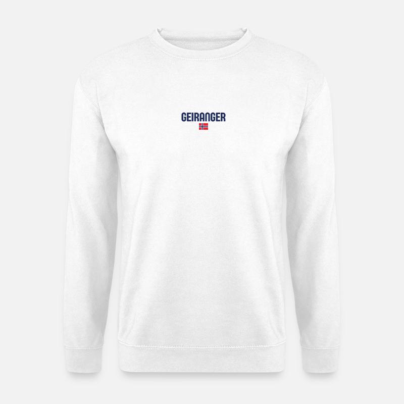 GEIRANGER Norwegen - Unisex Pullover - Weiß