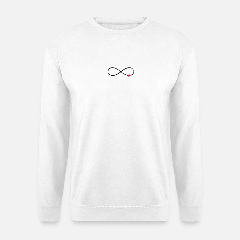 Stern Unendlichkeit Symbol Unendlichkeitszeichen - Unisex Pullover - Weiß