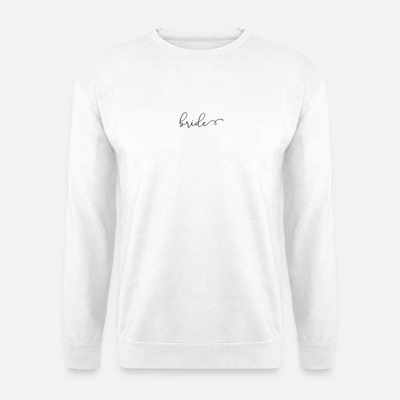 "Team Bride" , personalisierbar - Unisex Pullover - Weiß