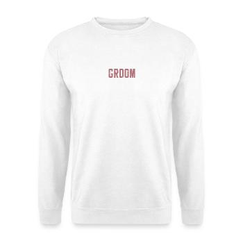 Groom Cool Matching Couple Wedding Party Mariage - Sweat-shirt Unisexe - blanc - Devant