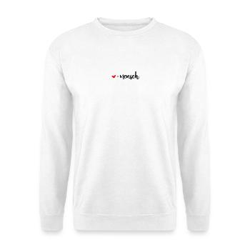 liebling mensch herz herzensmensch valentinstag - Unisex Pullover - Weiß - Vorne