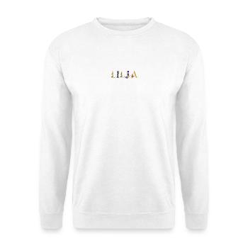 LILJA name decorated with flowers - Unisex Sweatshirt - white - Front