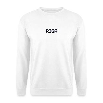 RIGA, Lettonie, Lettonie - Sweat-shirt Unisexe - blanc - Devant