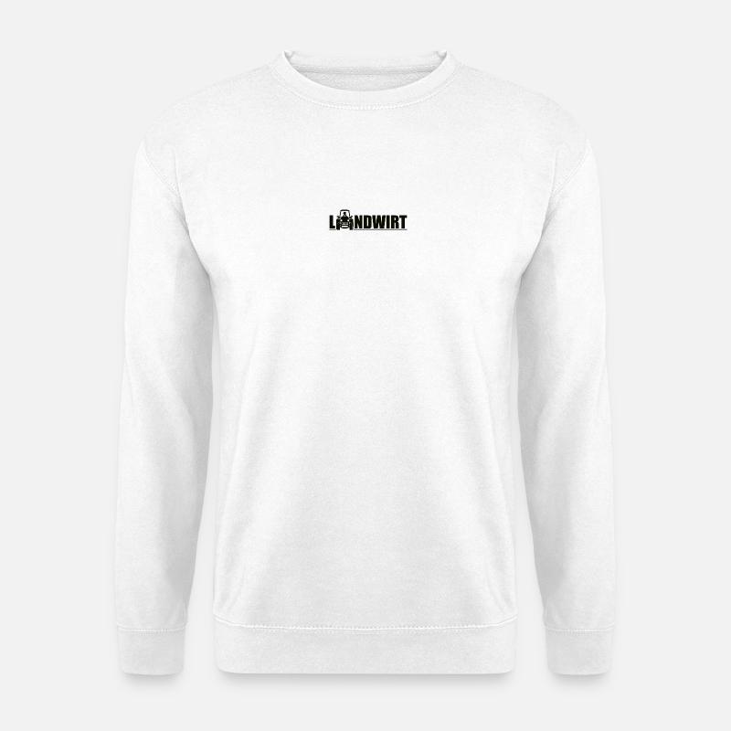 landwirt traktor beruf - Unisex Pullover - Weiß