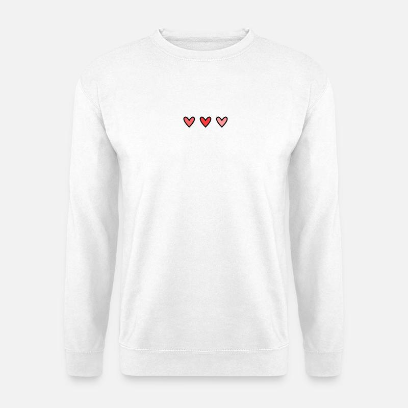 HERZ - Unisex Pullover - Weiß